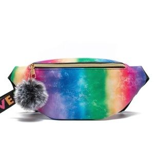 Charm color block Fanny pack